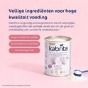 Kabrita 2 opvolgmelk blik met schepje en een opsomming van voordelen.