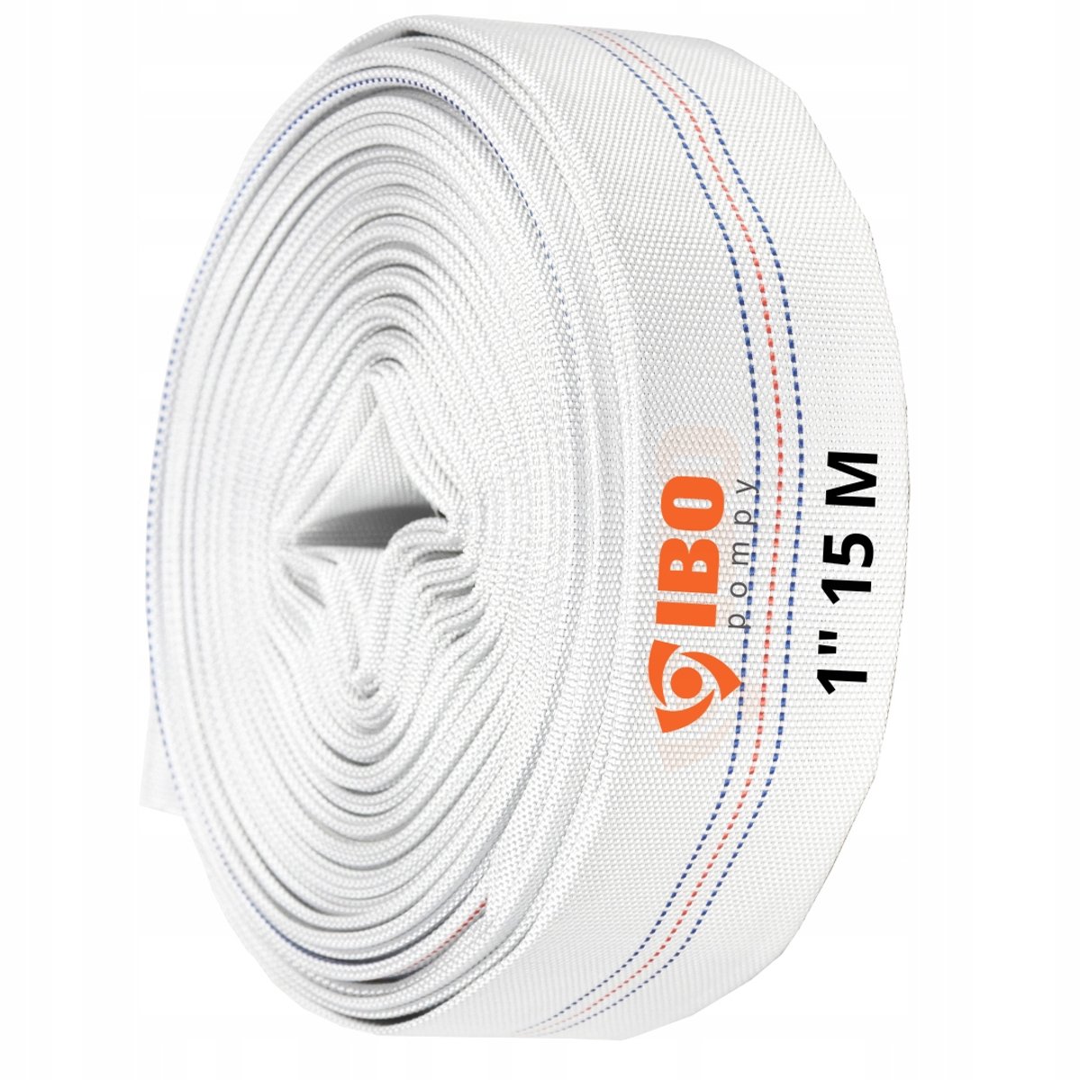 Brandweerslang 15m 1" Parcian met Rubber - Krachtig & Duurzaam