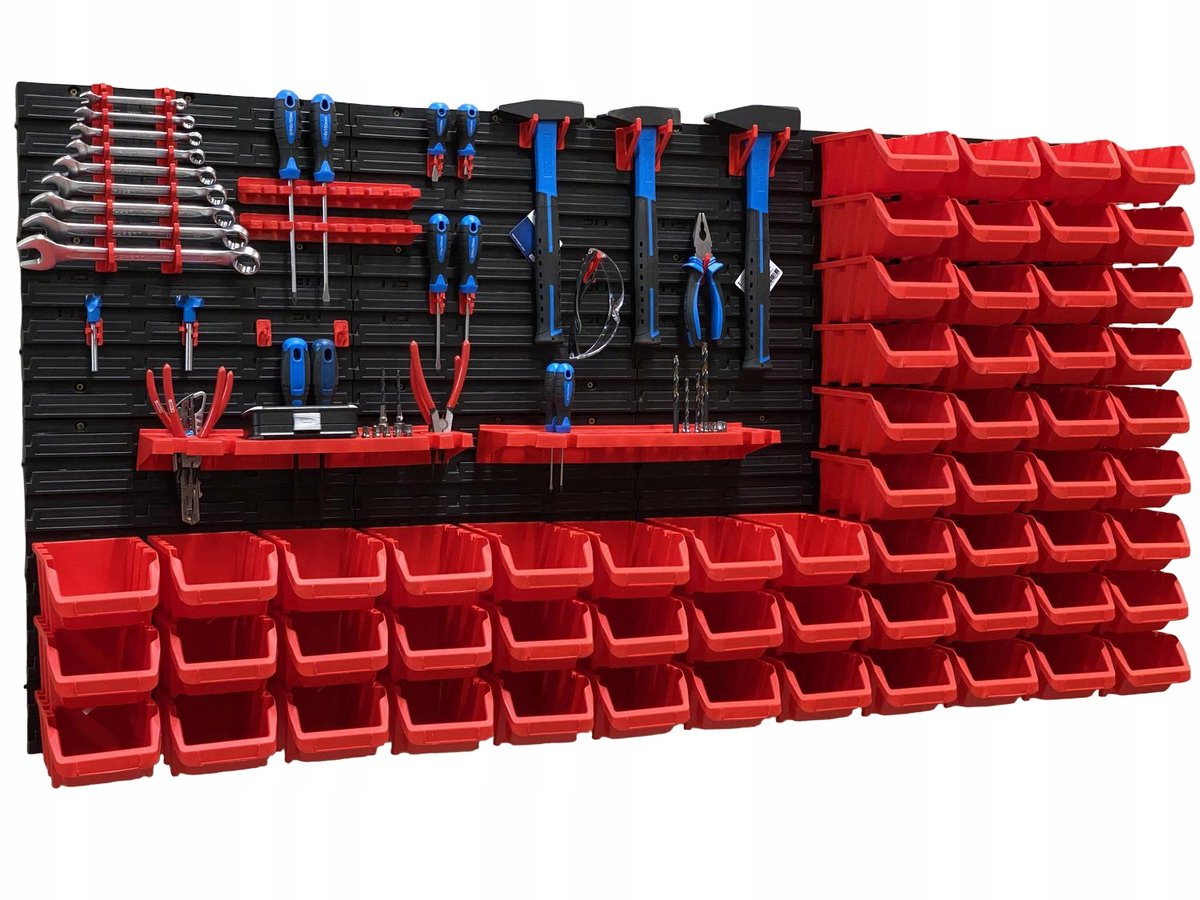 TABLICO Gereedschapswand 154,7x78 cm met Kuipjes & Haken - Nederlands Product