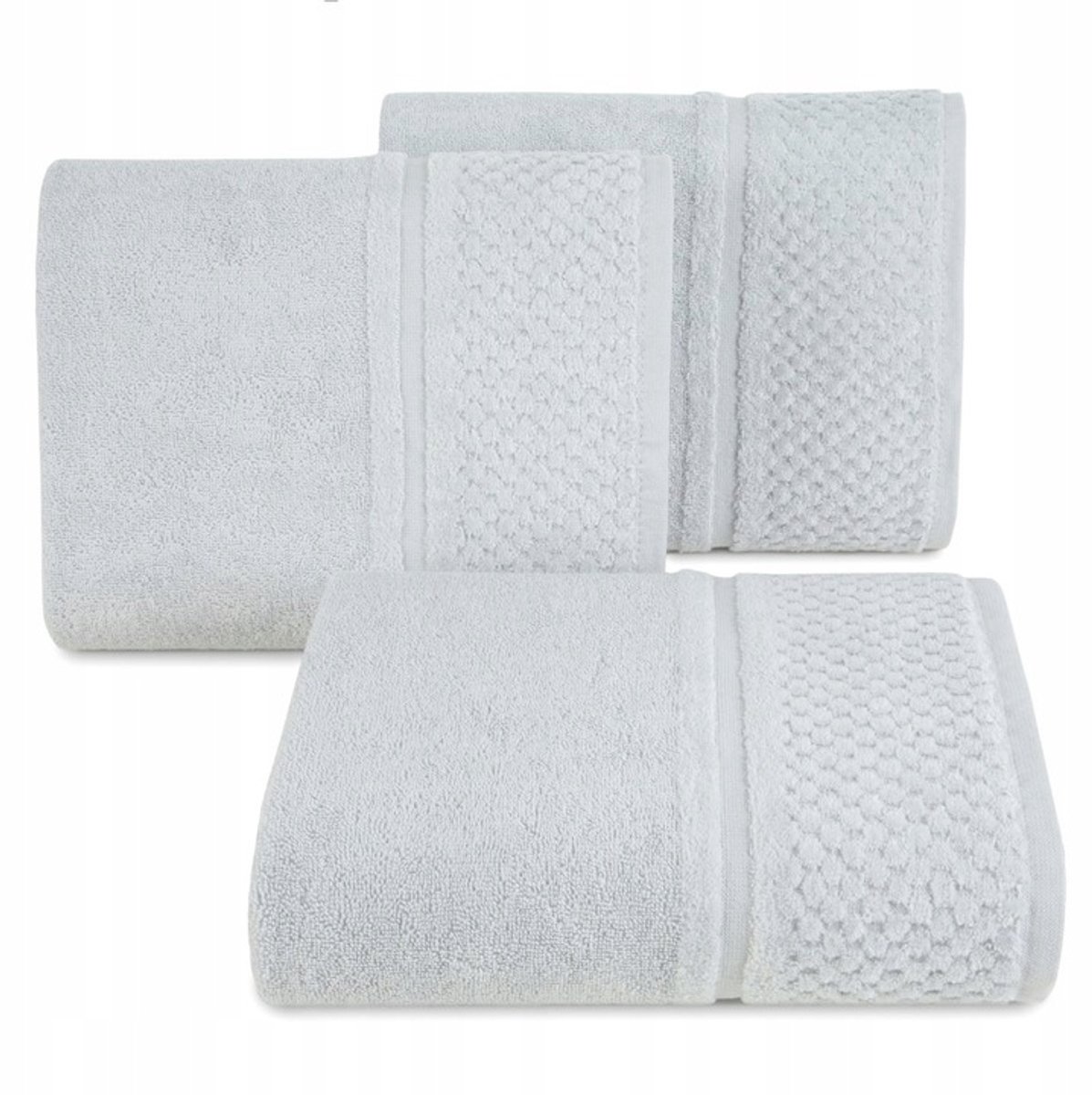 IBIZA Badhanddoek 30x50 cm - Zilver - 100% Katoen 550g/m²
