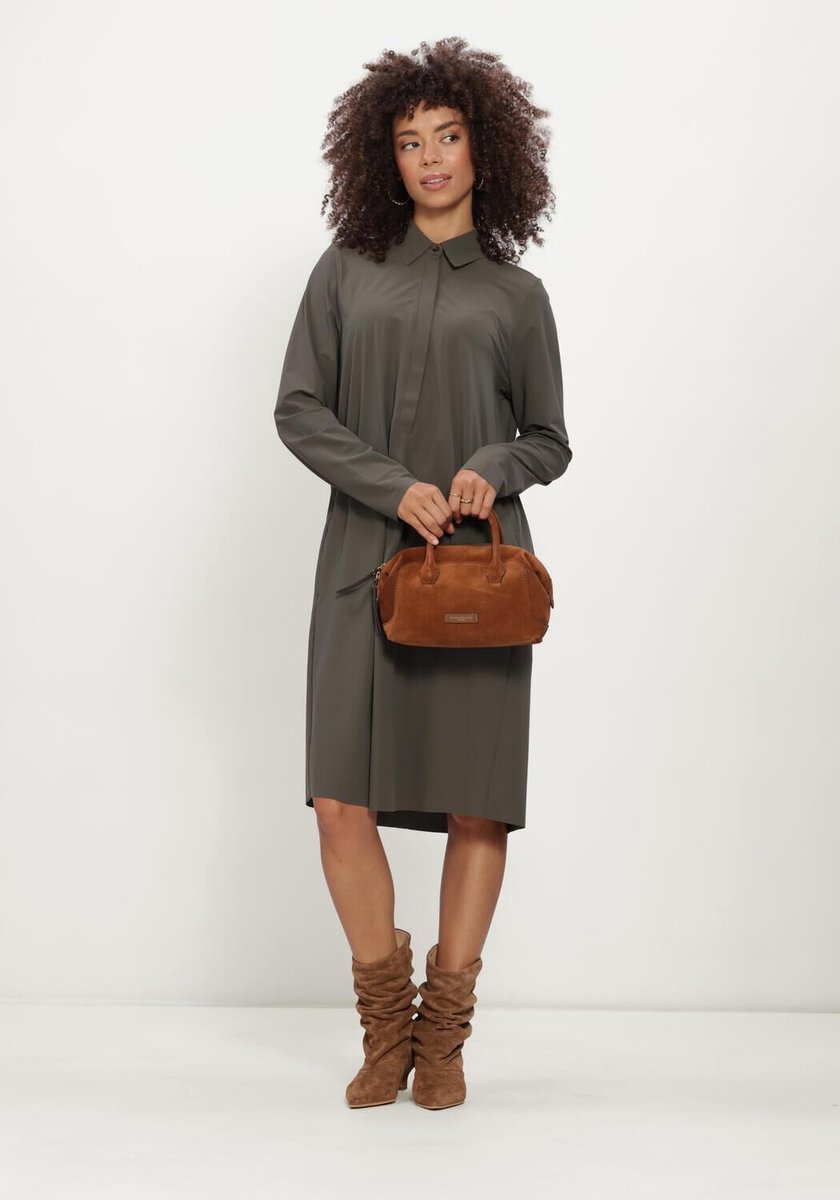 JAPAN TKY Riku Dames - Jurk - Khaki - Maat M