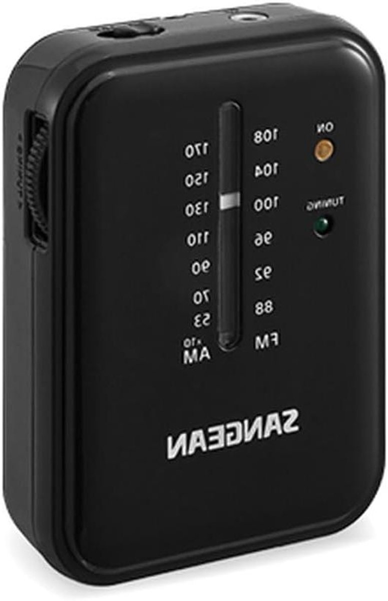 Mini Radio - Draagbare Ontvanger - Muziek Luisteren - Sterke Ontvangst - Handformaat - Zwart