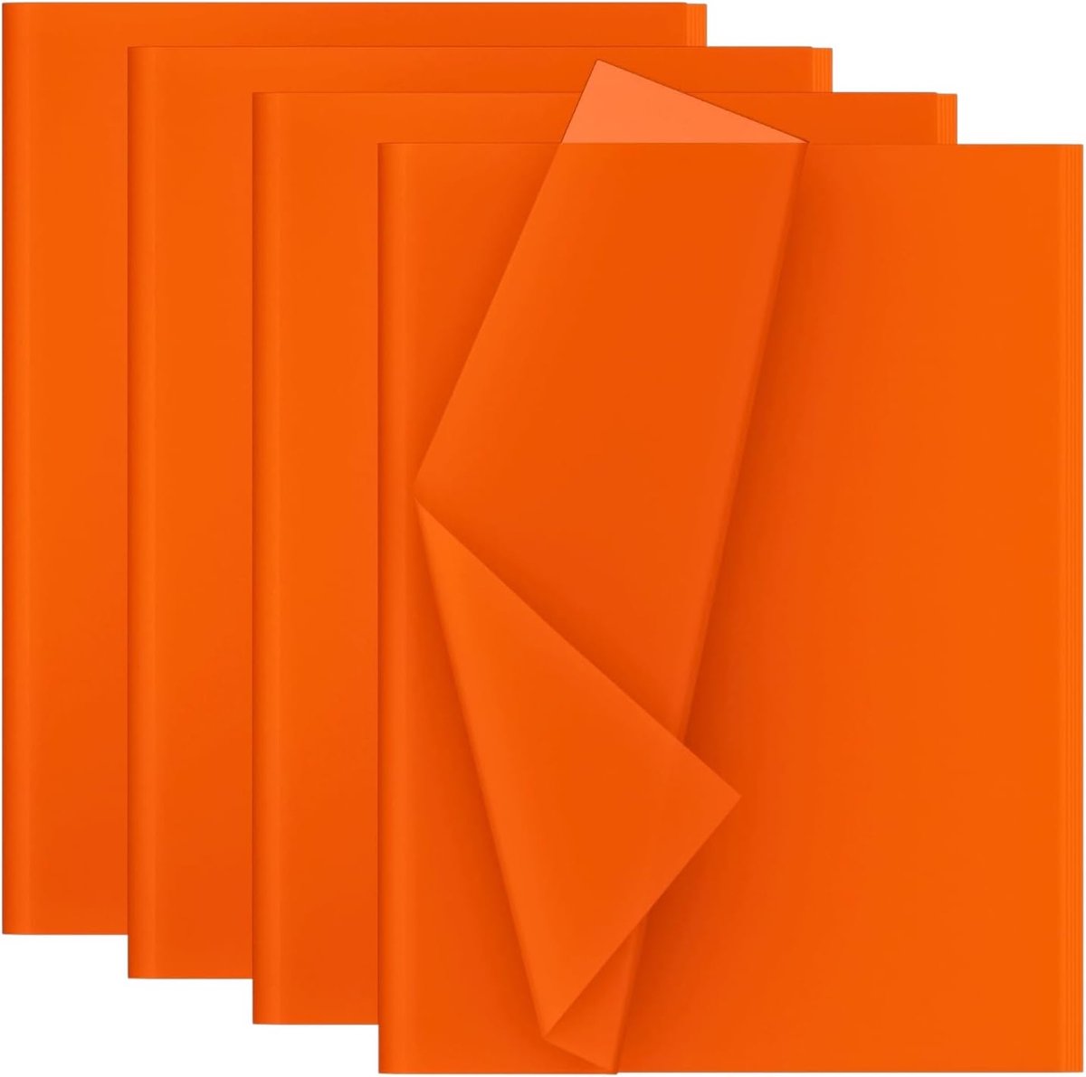 Zijdepapier, 28 vellen, formaat 50 x 70 cm, oranje