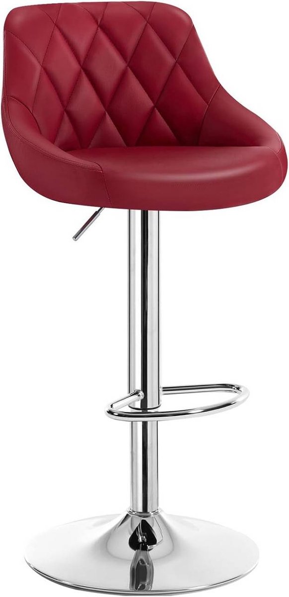 SureDeal® - barkruk - Bistrokruk - Kunstleer - Hoogte verstelbaar - Draaibaar - 35x38x104 cm