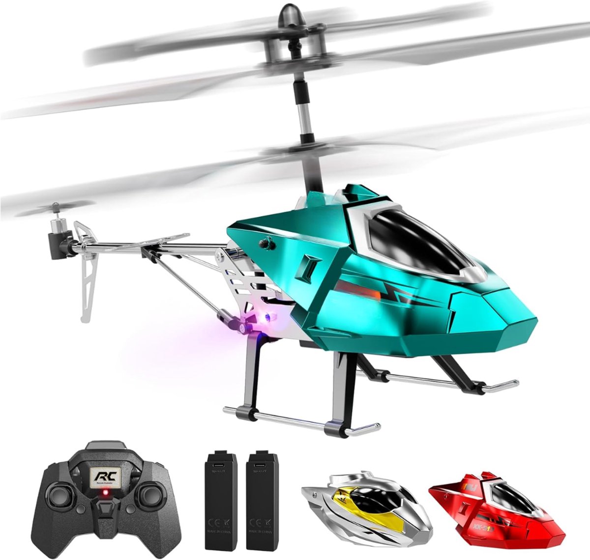 SP® Rc Helicopter - Rc Helicopter voor Buiten - Bestuurbare Helikopter - Blauw - 31cm x 6cm x 14cm