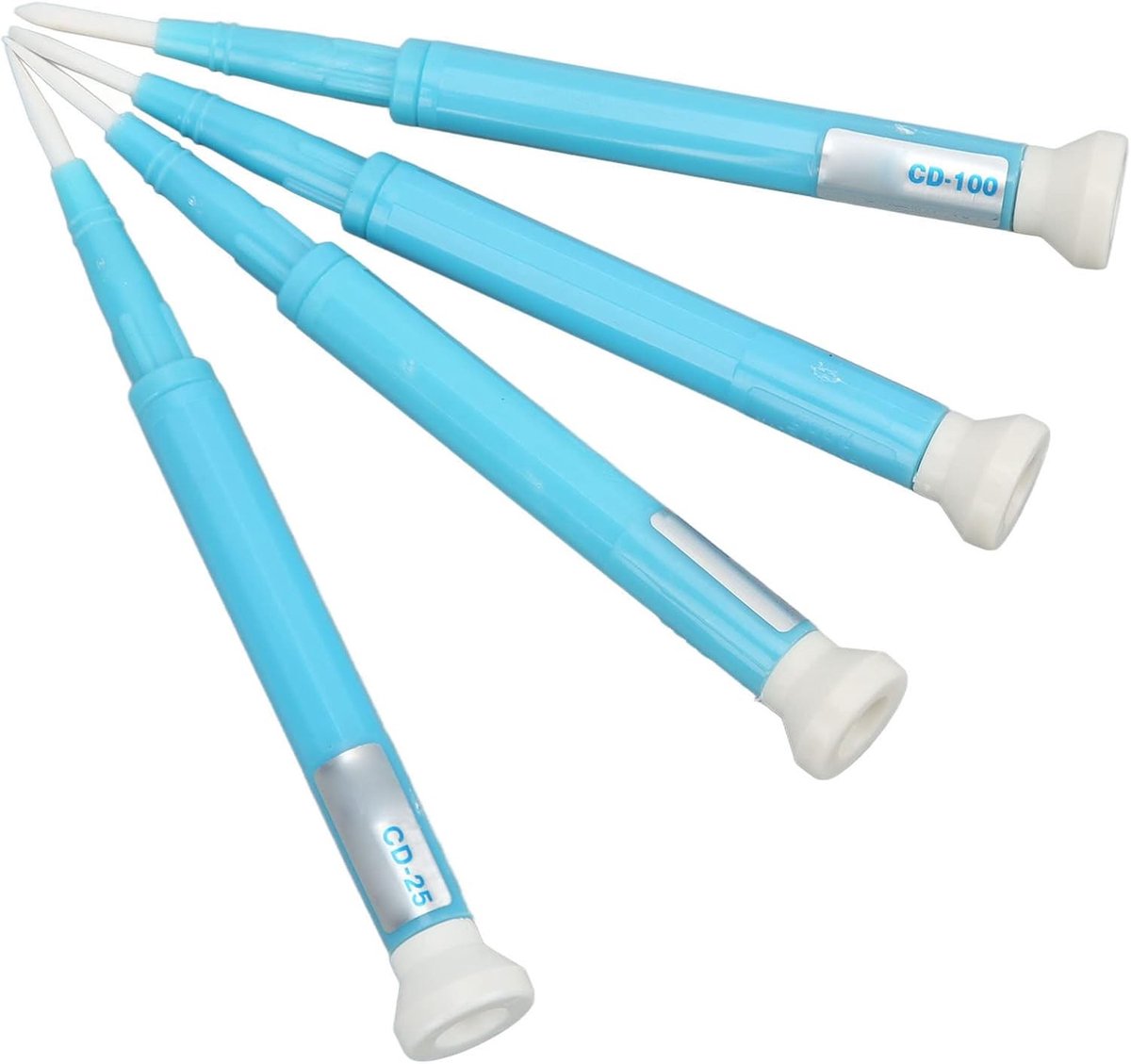 Set van 4 keramische schroevendraaiers voor circuitafstellingen - Sleuf en kruis, precisie 1.3mm, 1.8mm, 2mm, 2.6mm