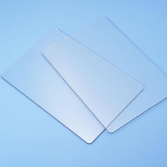 Snijplaten Set - Stansplaten - Papier Knutselen - A5 Formaat - 2 Stuks 22x15cm - Doorzichtig — afbeelding 2