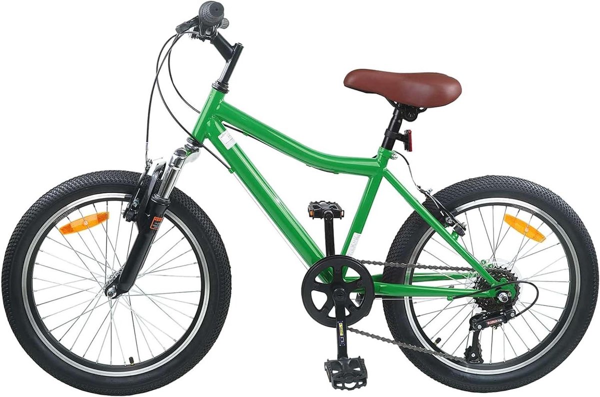 Kinderfiets sfiets sfiets Buiten spelen Verstelbaar stuur zadel 20 inch Groen