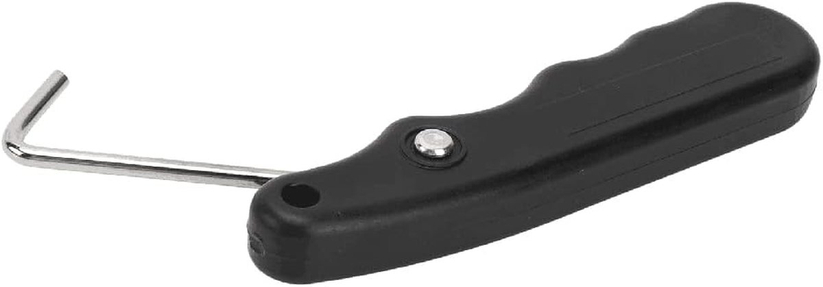 Schaats Veterspanner - Schoen Tool - Veters Strakker - Opvouwbaar Ergonomisch - 10 x 5 x 1.5 cm - Zwart