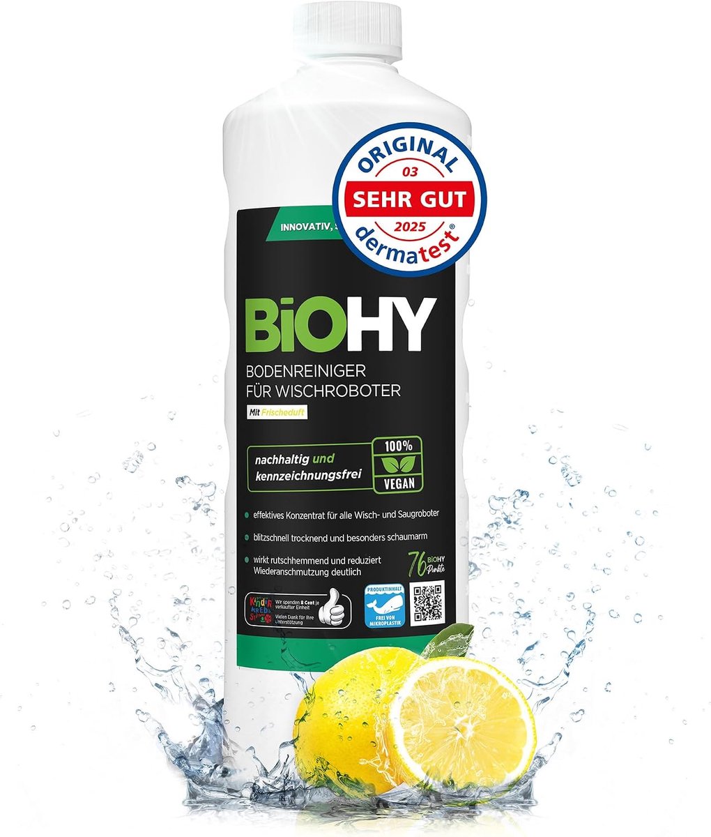 Vloerreiniger voor wischrobots - 1 liter geconcentreerd - duurzaam en ecologisch - perfecte verzorging - ShopVlot