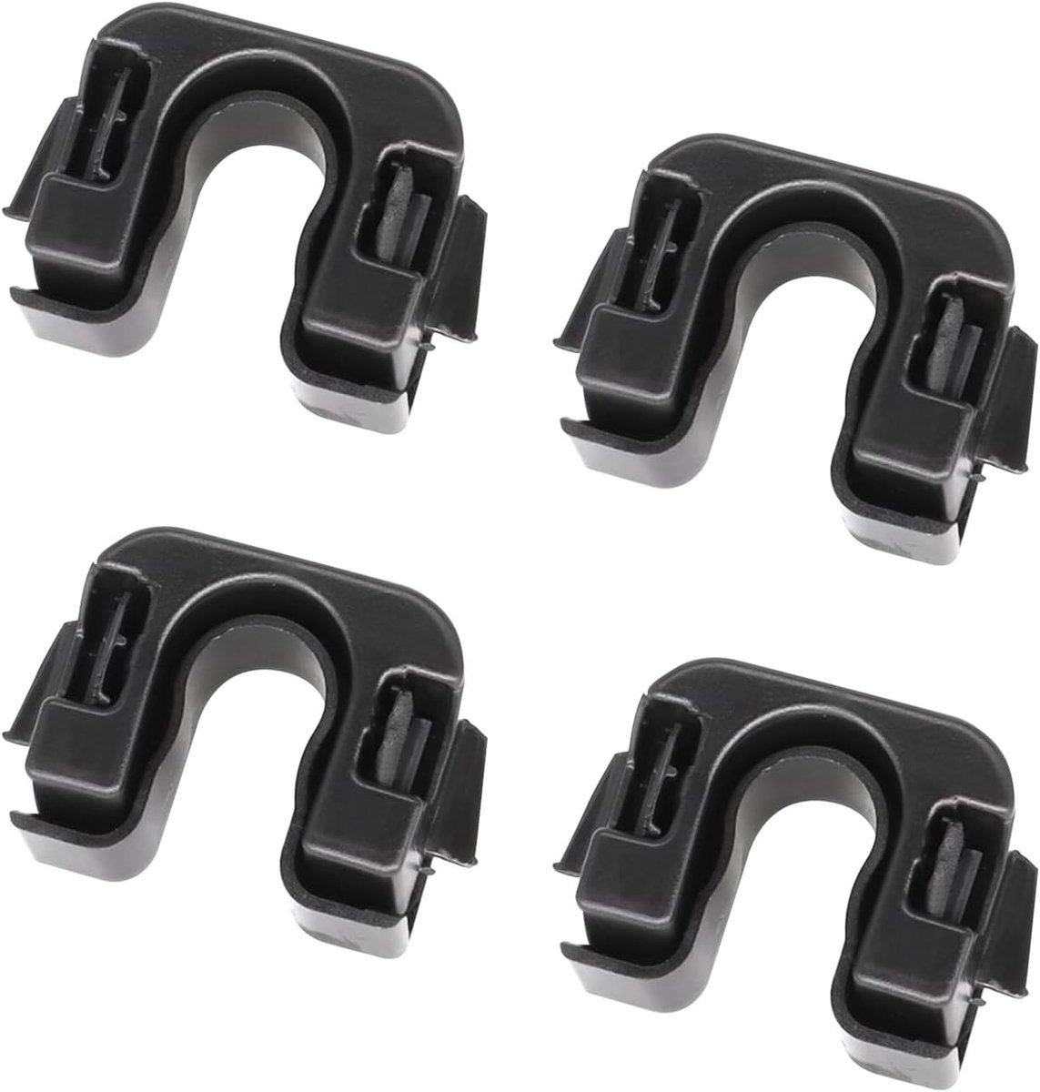 4 set zwarte achterste pakketplankclips, bagagebevestigingsbeugels en bevestigingsclip, bevestigingsbeugel vervangende accessoires, compatibel met MK3 MK4 MK7 MK8 B-Max C-Max 015532109E 1539663