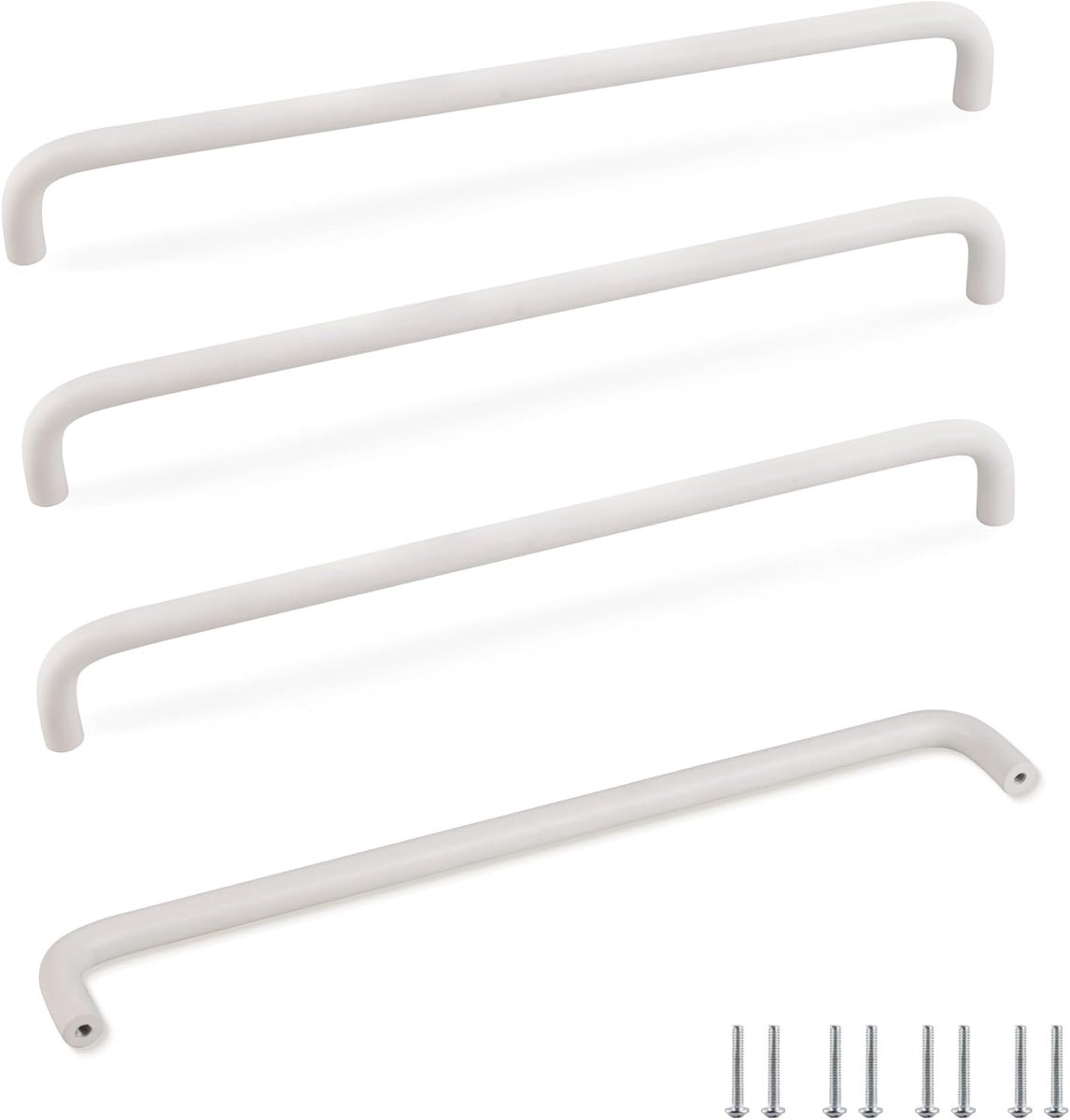 Deurgrepen Wit, Ladekast Handgreep, Handgrepen voor Keuken Kasten Garderobe Douche Deur, Gat Afstand 416mm