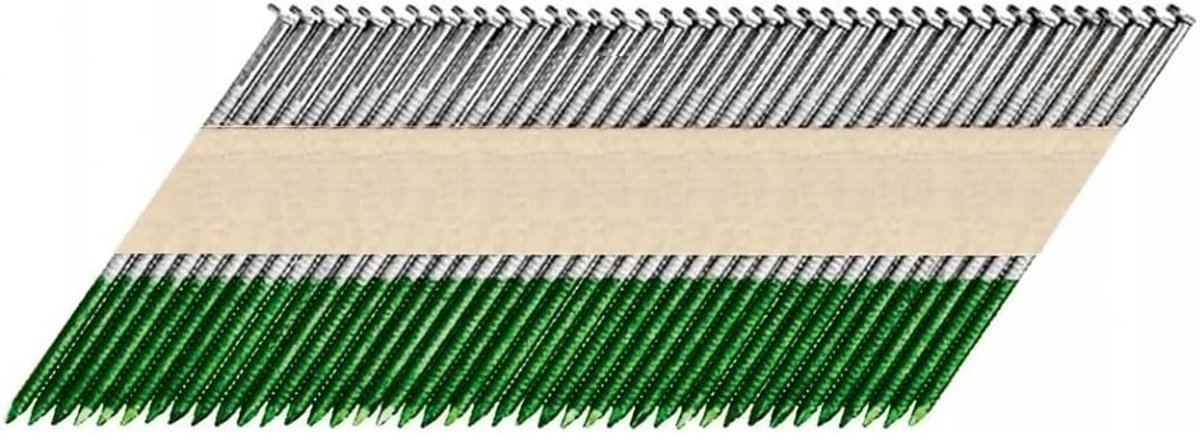 Papieren Spijkers - Gebonden Spijkers Bouwspijkers - Bouwen en Klussen - Gegroefde Grip - 31 x 90 mm - Groen
