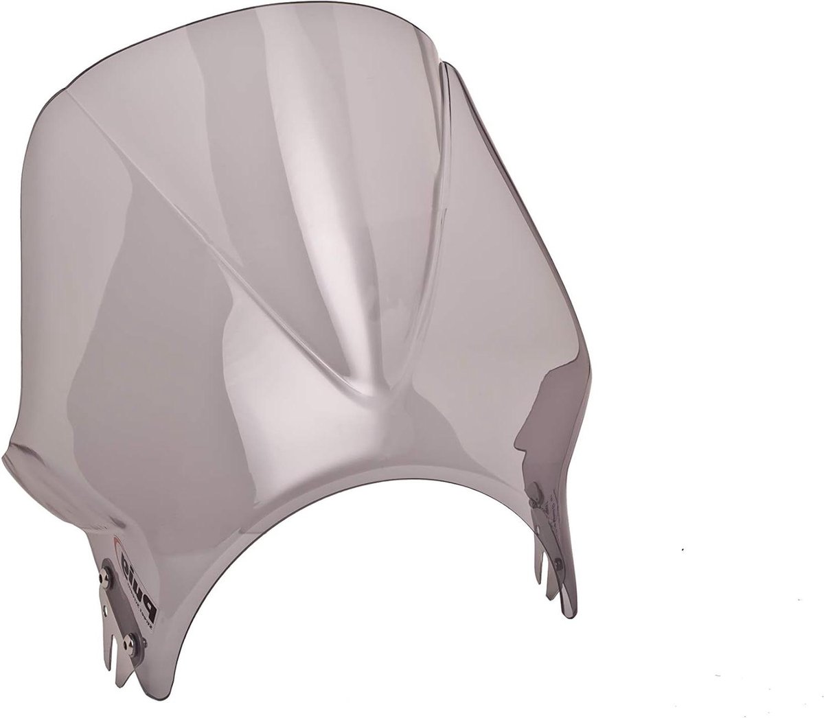 Motorruit - Windscherm Deflector - Rijcomfort Verbeteren - Universele Pasvorm - 0.5 Kilogram - Transparant Rookgrijs