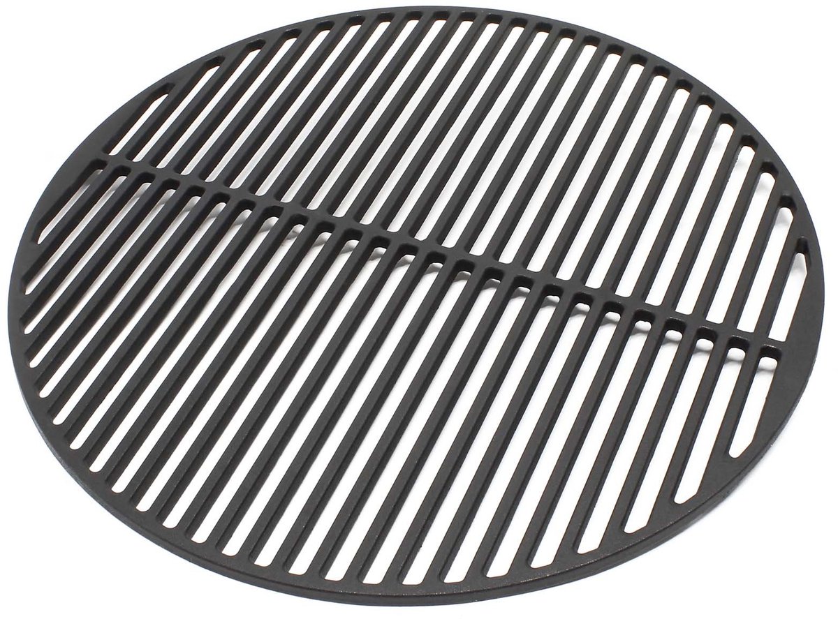 barbecuerooster gietijzer rond 54,5 cm massief voor houtskool BBQ