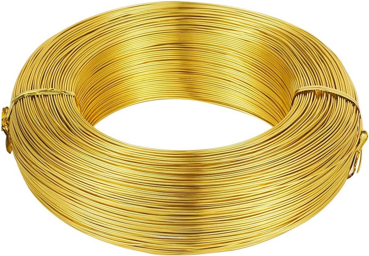 Draad 22 Gauge Buigbare Metalen Craft Draad Goud Voor Sieraden Maken Poppen Skelet Diy Ambachten