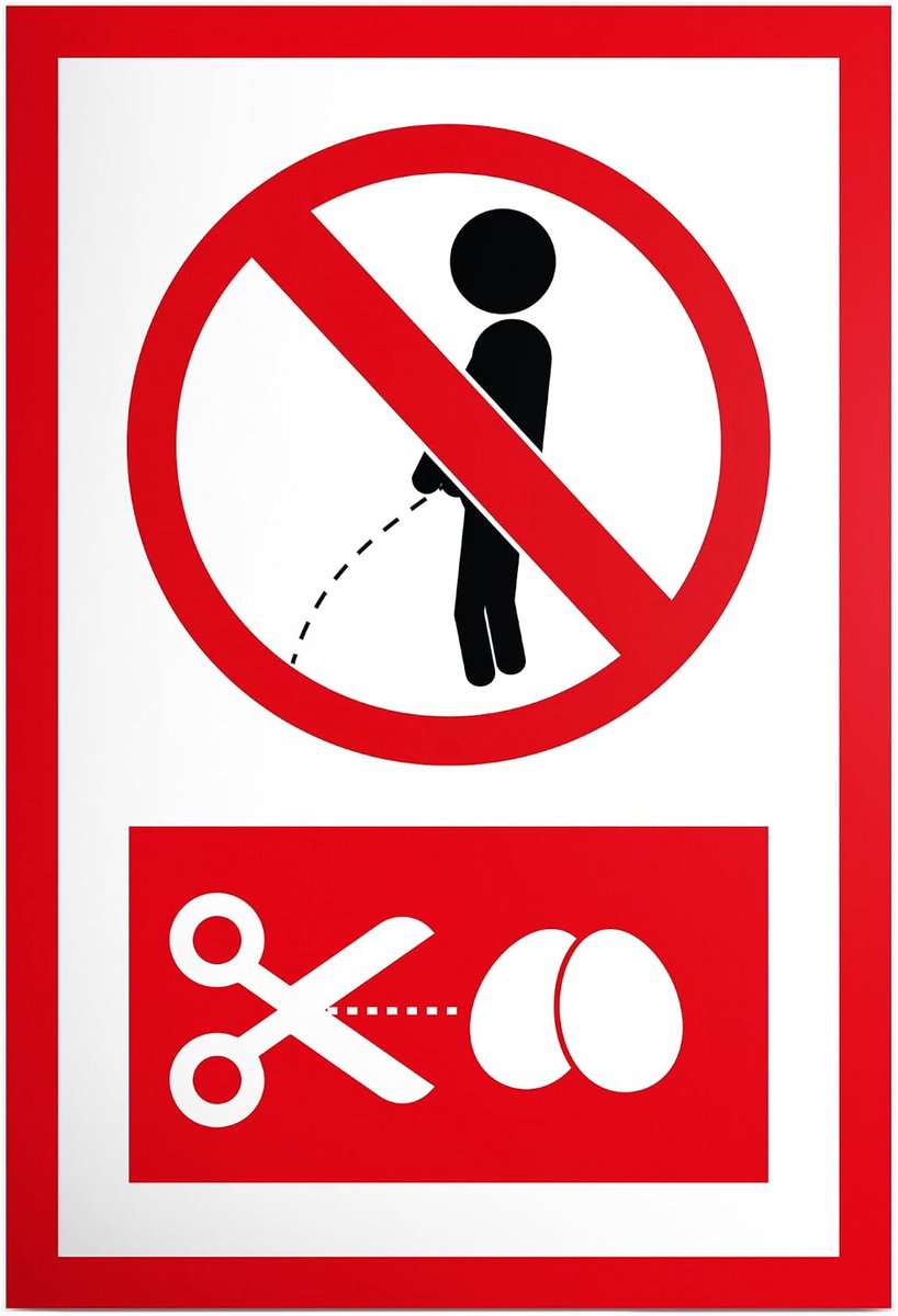 Plassen verboden - bord 20 x 30 cm - deurbordje grappig hier niet urineren - wilde plassen niet toegestaan - verbod wildplasser tuin pissen tuinbord weide
