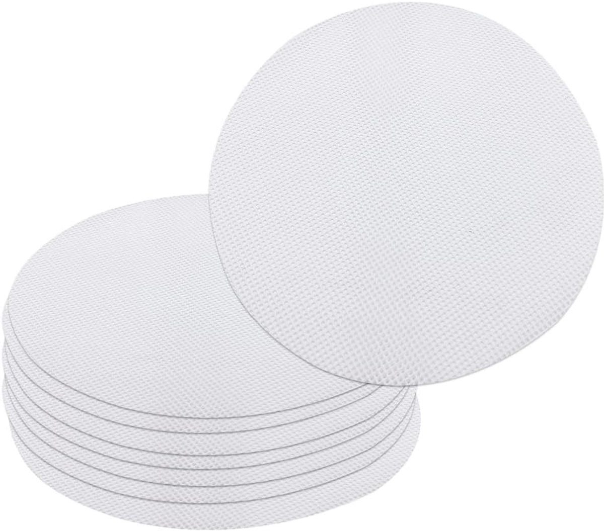 Siliconen stoommat, 8 stuks, rond, gaas, bakmat, voor stoommand, keuken, groenten, rijst (25 cm diameter)