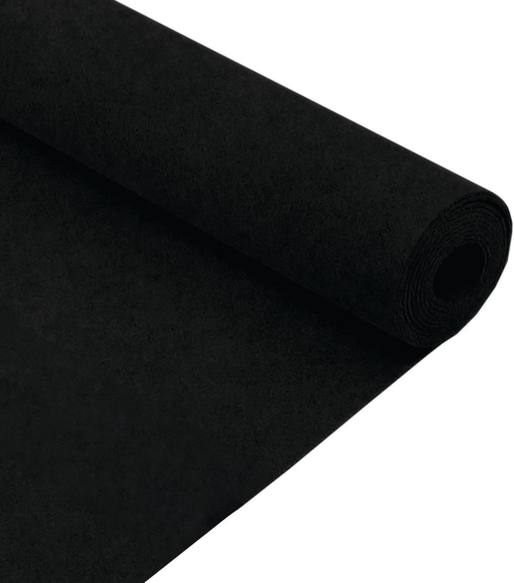 Bedrijfswagen Naaldvilt Bekleding Inrichting Laadruimte Bedrijfsauto Zwart Rekbaar 11m2 Dikte: 3 mm Binnenbekleding Bekledingsstof Interieurbekleding Motorvoertuigen Camper