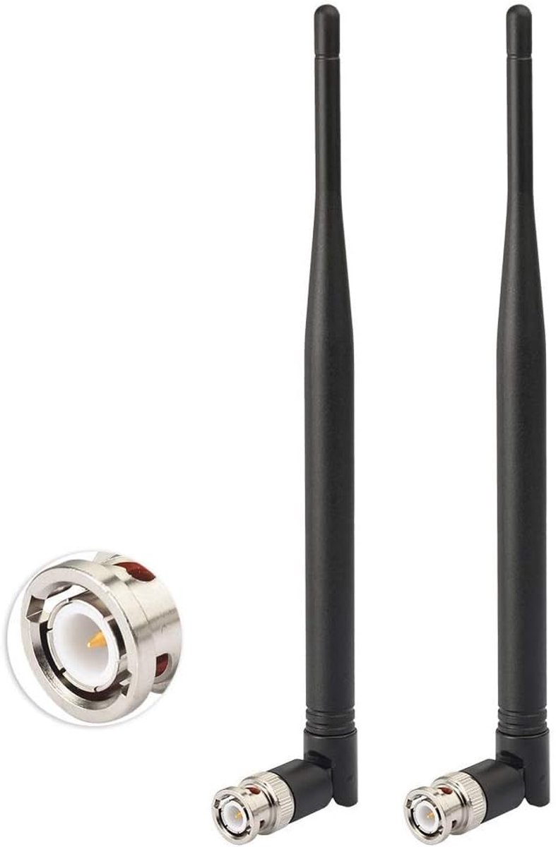 Draadloze Microfoon Ontvanger UHF 470MHz-960MHz BNC Mannelijk Luchtantenne Antenne (2-Pack) voor Draadloze Microfoon Systeem Externe Digitale Audio Mic Ontvanger Tuner Apparaat UHF Ham Radio