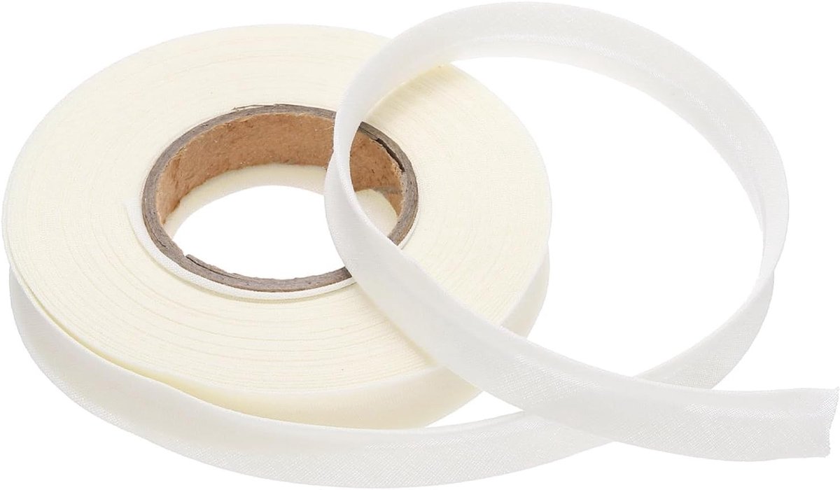 10 Meter Enkele Vouw Biasband 1/2 Inch Voor Naaiwerk, Quilten en Creatieve Projecten - Polycotton Beige