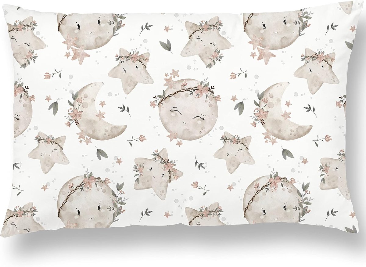SnelShoppen - Katoenen kussensloop voor kinderen 40x60 cm - Hoge kwaliteit, zacht en gemakkelijk schoon te maken - Verschillende ontwerpen voor een co