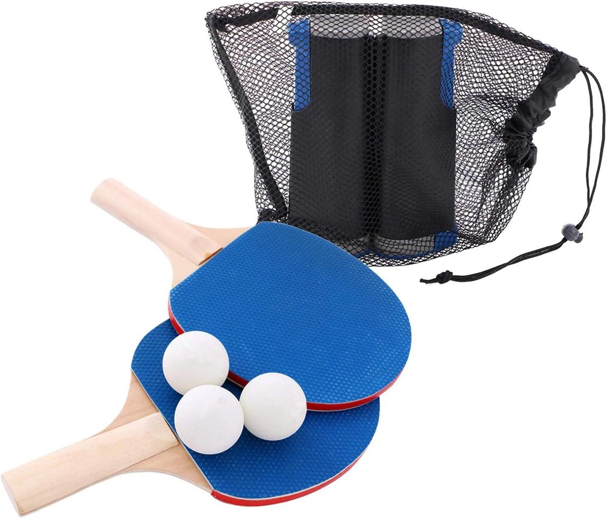 Tafeltennis Set - Pingpong Set - Thuis Sporten - Automatisch Net - voor 2 spelers - Meerdere kleuren