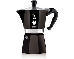Bialetti Moka Express - Percolator - 6 kops - Aluminium - Zwart