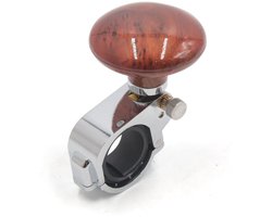 sourcingmap Mahonie Toon Auto Stuurwiel Spinner Knop Hulpversterker Bal