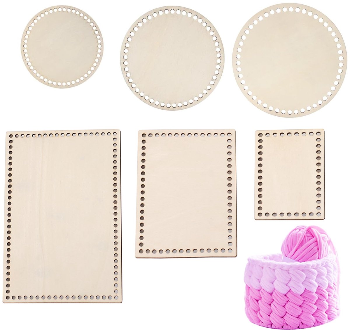 Mand Bodem, Rechthoek Houten Mand Bottoms, Natuurlijke Houten Mand Cirkel Blank, voor Diy Mand Weven Levert Craft Maken Home Decoration