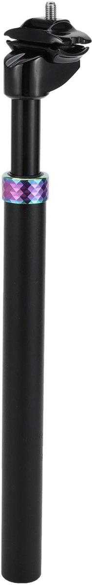 Dailygoods - Fiets Zadelpennen 27.2x400mm Fiets Zadelpen Seat Tube Aluminium Zwart Schokabsorberende
