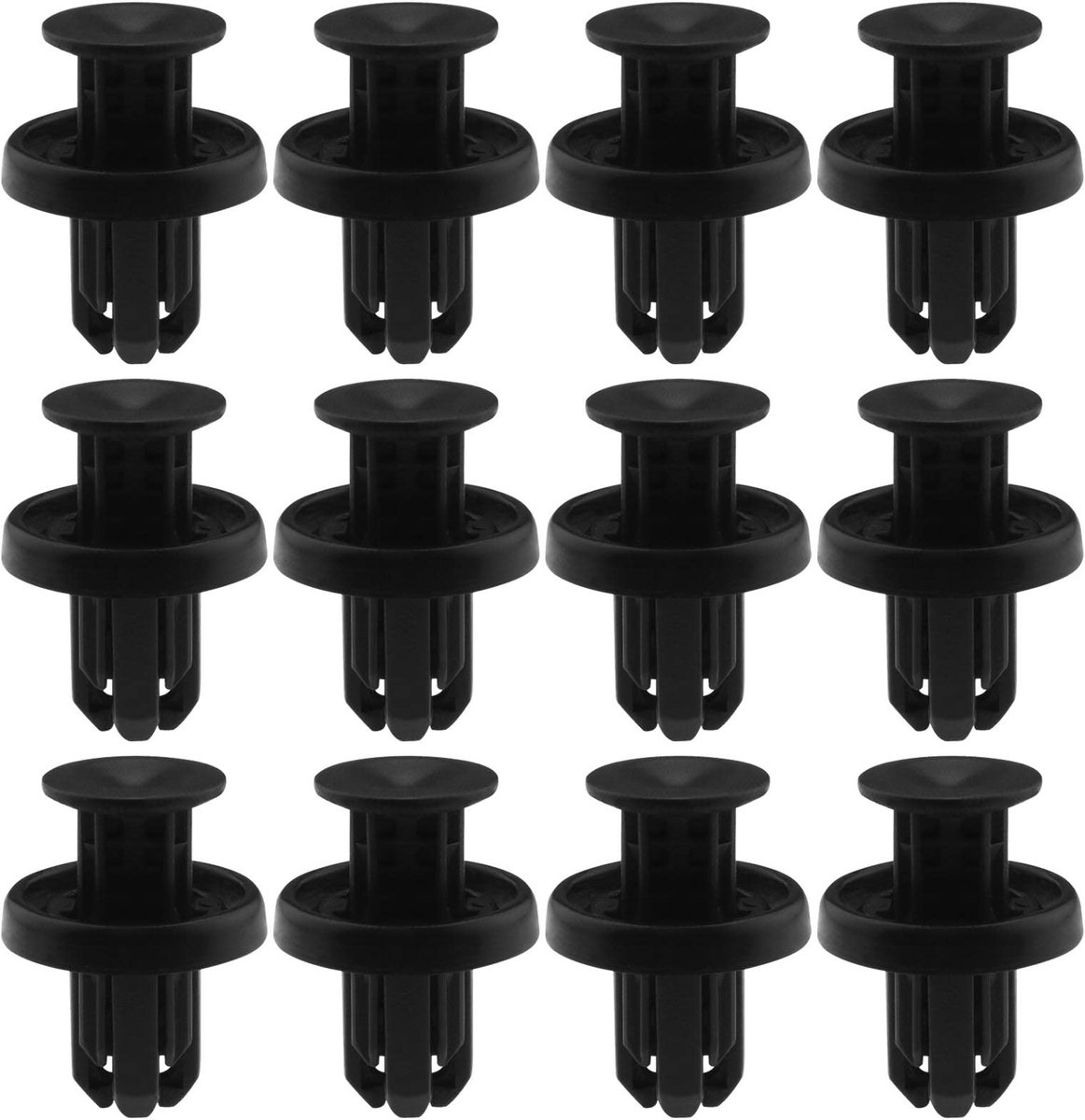 Dailygoods- Bumper Clips 50 Stuks - Compatibel met Honda Accord/Civic/CR-V - Kunststof - Zwart - OEM 91505-TM8-003 - Afmetingen zoals afgebeeld - Fender Clips