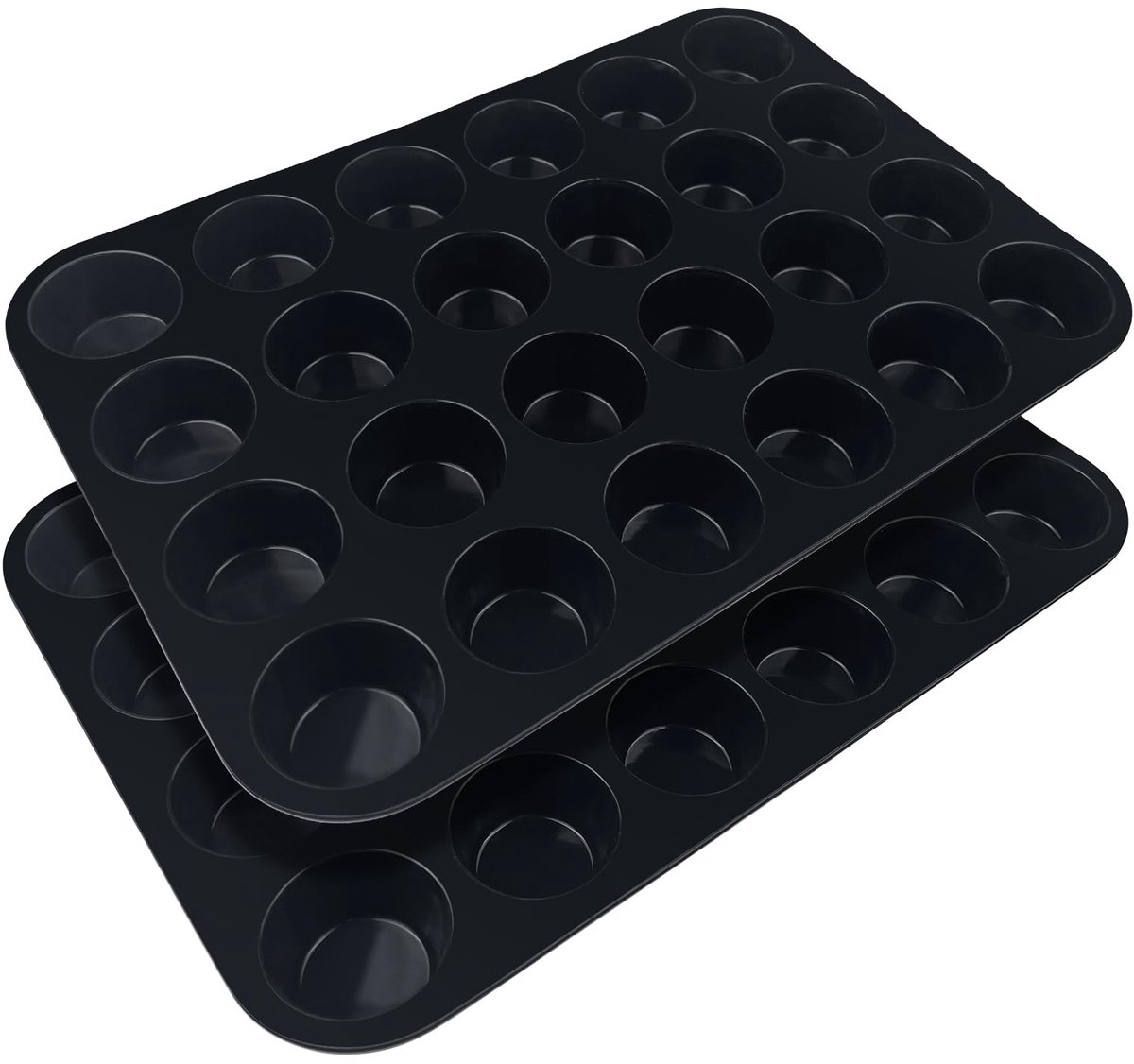 2 stuks mini muffin siliconen bakvorm 33 × 22 × 2,5 cm anti-aanbaklaag