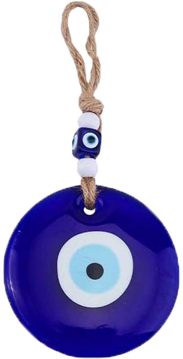 Dailygoods- Boze Oog Hangend Amulet - Turks Blauw Oog - Glazen Ornament - Bescherming Tegen Boze Krachten - Uniek Cultureel Symbool - Eenvoudig Te Combineren - Geluksamulet