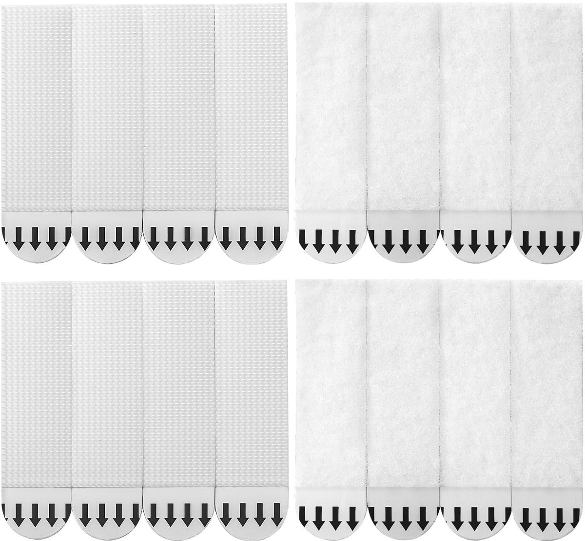 Dailygoods- Foto Hangstrips 32 Pairs - Zelfklevend - Verwijderbaar - Schadevrije Wanddecoratie - Hoge Viscositeit - 69 x 19mm
