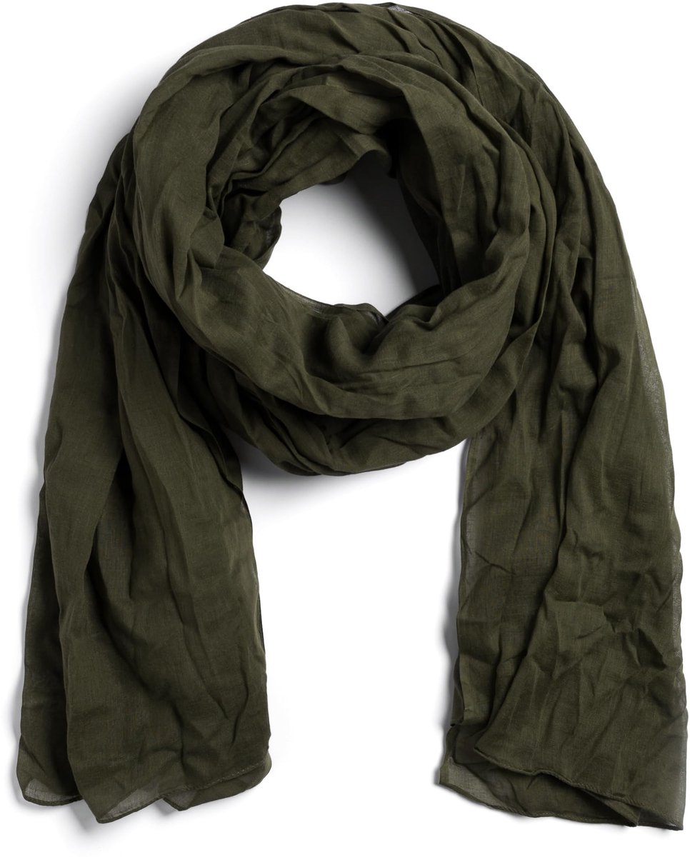 DU FOULARD Lange sjaal, sjaal van 100% katoen - Afmetingen 110 x 300 cm - Touareg sjaal voor dames en heren lengte 3 meter - Baroudeur top comfort