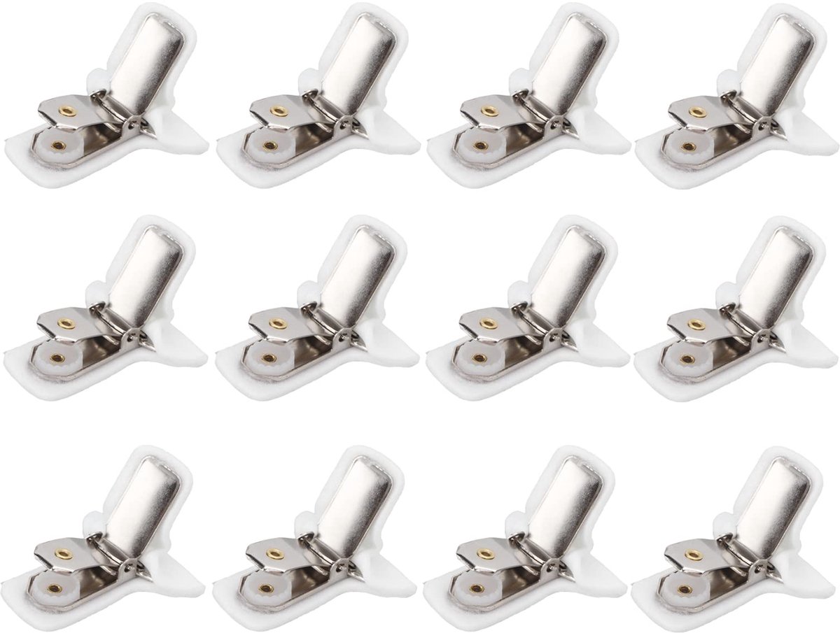 12 Stuks Gewatteerde Troosterclips, Dekbedclips, Witte Gewatteerde Clips, Dekenbevestigingen Voorkomt Dat Dekbedden Binnenin Verschuiven Dekbedovertrek Accessoires voor Beddengoed