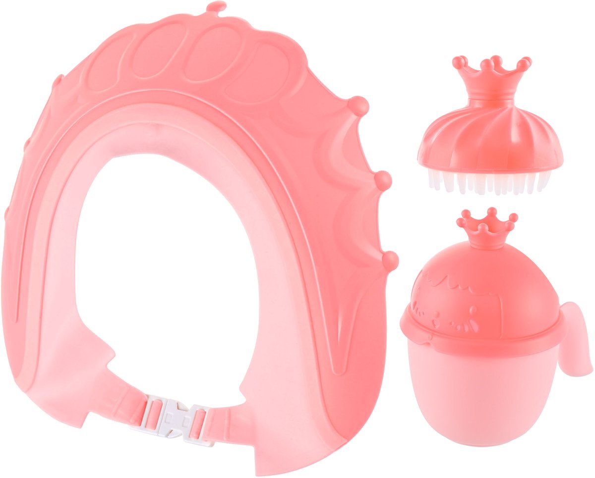 Haarwasbeker set - 3-delig - roze
