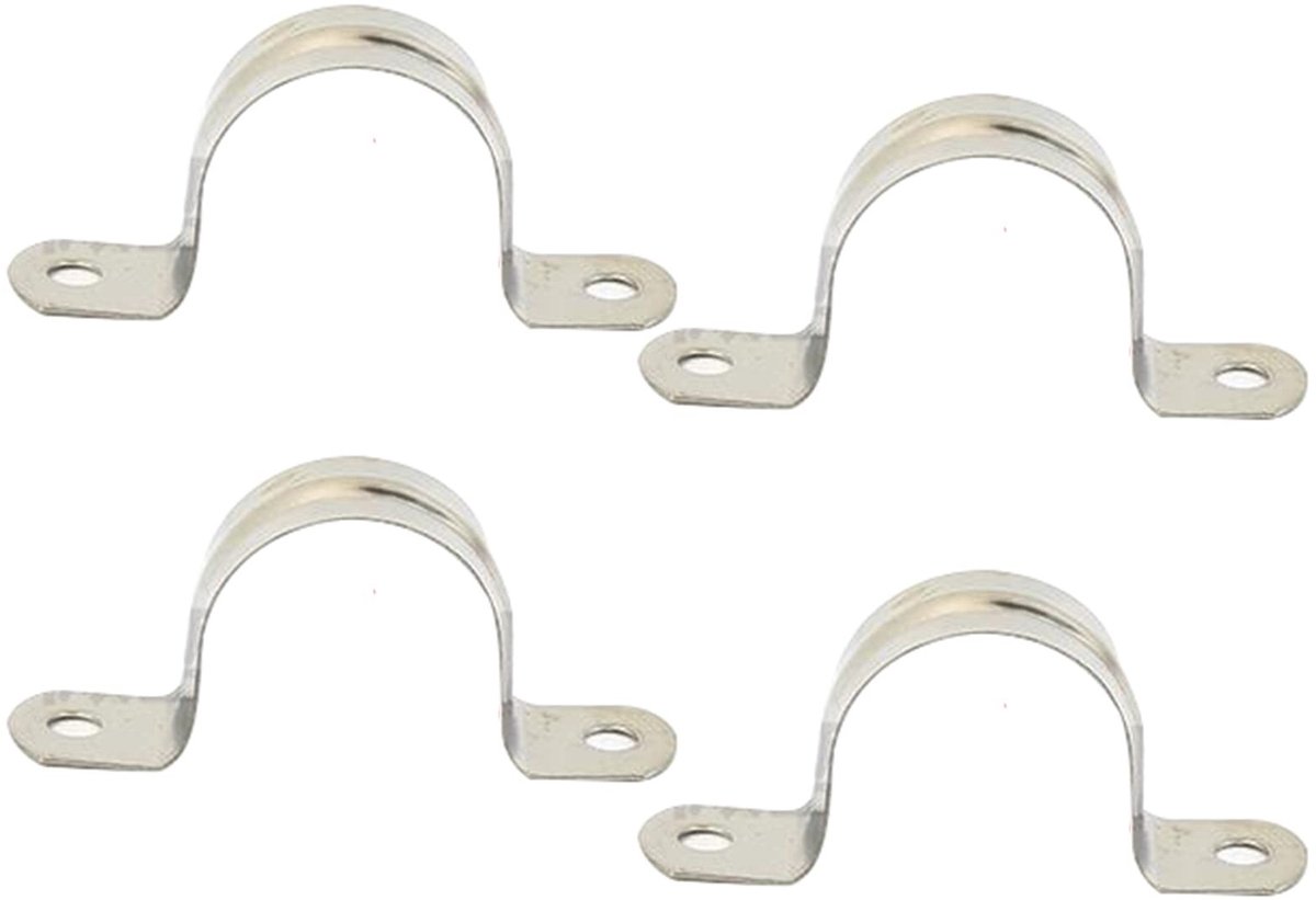 Dailygoods- Pijp Klem 150mm - 4 Stuks - U Vormige Pijp Clips - Roestvrij Staal - Stevige Structuur - Duurzaam en Betrouwbaar - Buisclip