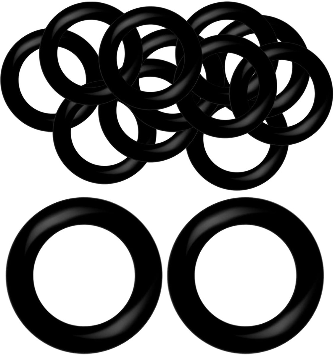 O-ringen, 34mm OD 24mm ID 5mm breedte, rubberen ringen metrische buna-N afdichtingsringen, zwart