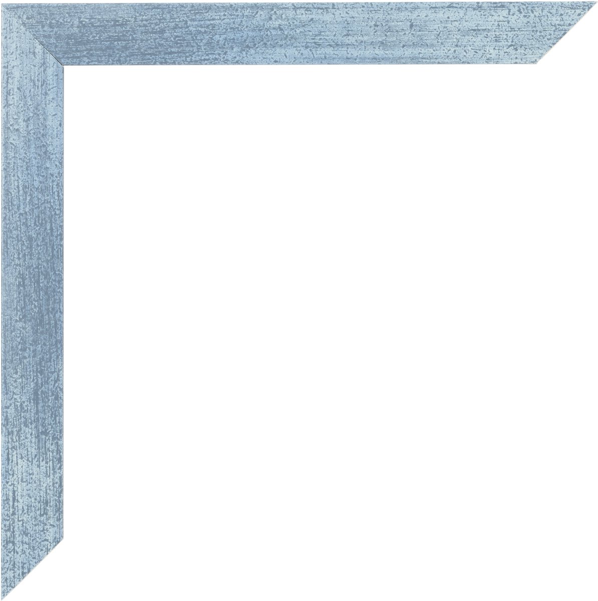 Fotolijst 45x45 cm - MDF - Helder Blauw Geveegd - Benno