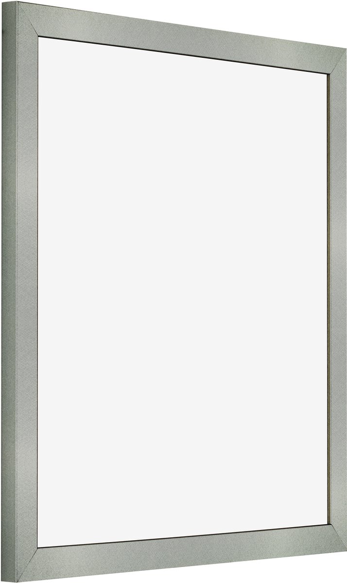 Fotolijst 45x45 cm - MDF - Aluminium Geborsteld - Benno