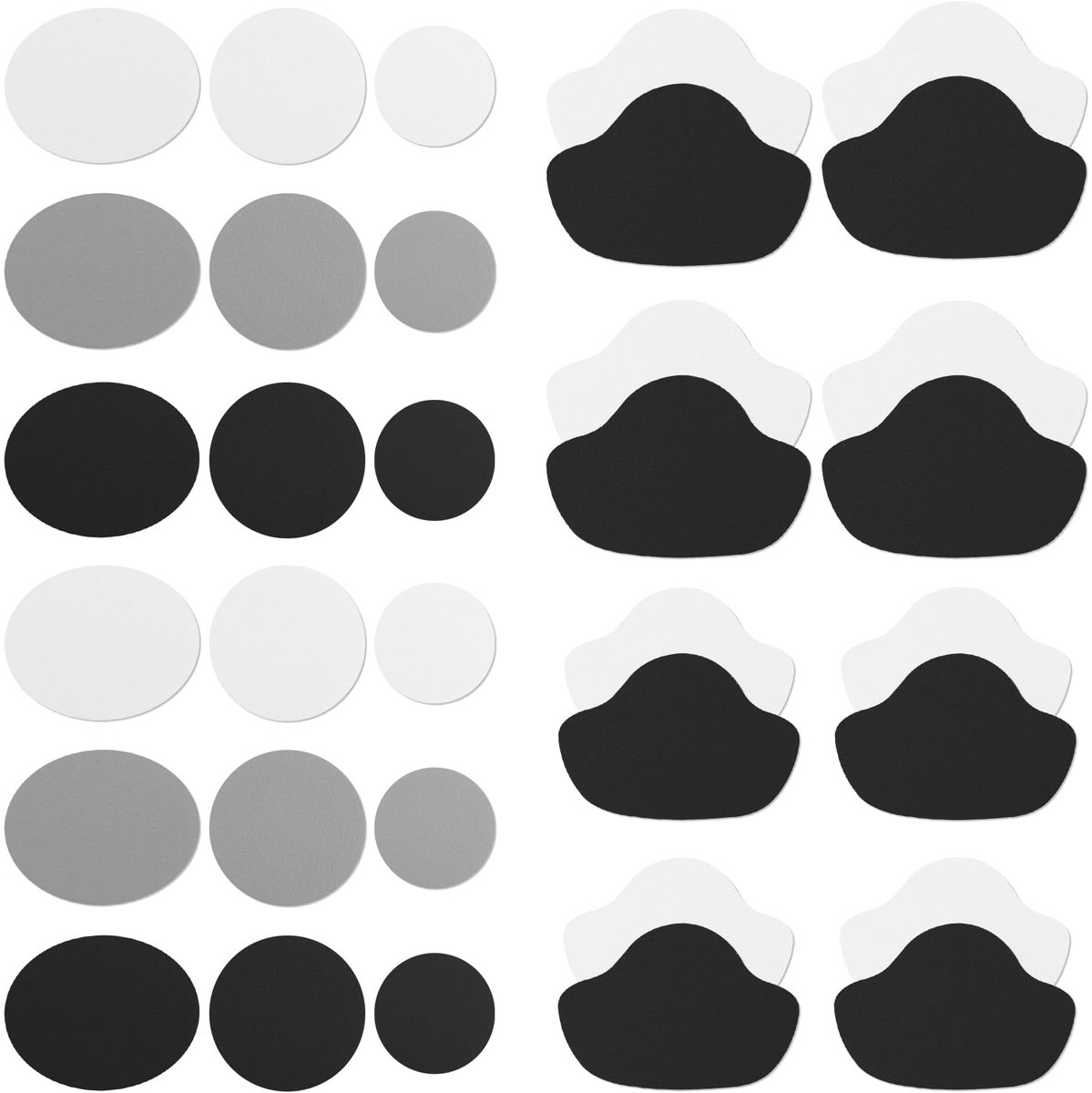 34 stuks Sneaker reparatie-patch Schoenhak reparatie Zelfklevende hiel-patch van gat Schoengatpreventie-patchkit voor sneakers, leren schoenen, hoge hakken
