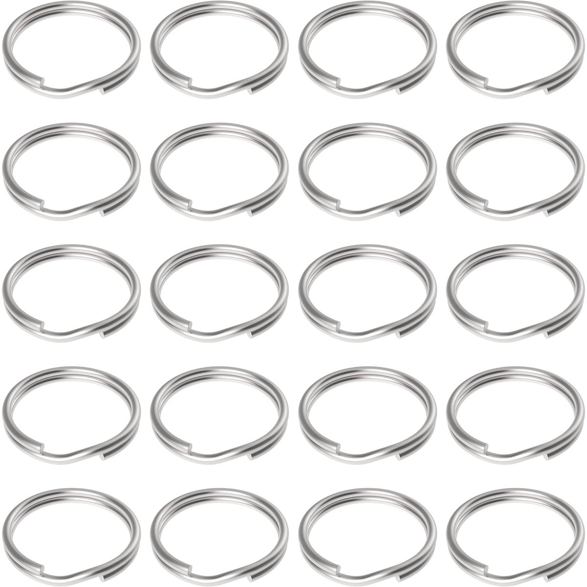 100 stuks 15 mm kleine splitring met dubbele lussen kleine metalen ringen voor sieraden kettingen armbanden oorbellen handwerk ornamenten en doe-het-zelf kunstwerkjes