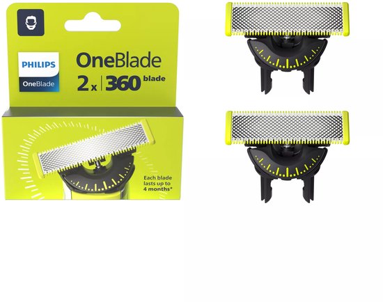 Philips OneBlade 360 - Vervangmesjes - 2 stuks - QP420/50