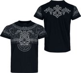 Black Premium by EMP Zwart T-shirt met symboolprint - Heren - L