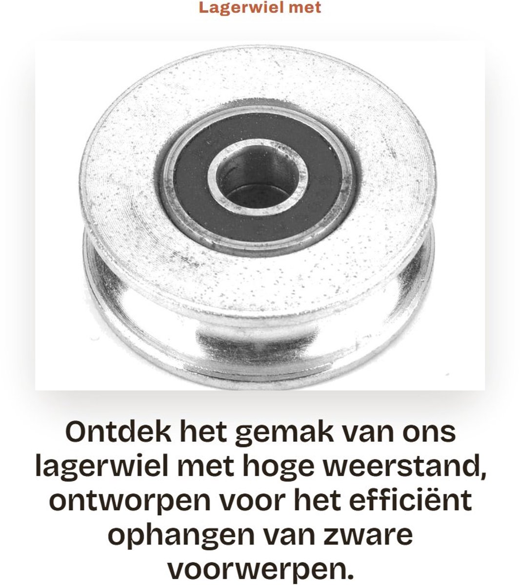 Dailygoods- Lagerwiel hoge weerstand - Katrolwiel - Takel - Draadkabel - Duurzaam - Professioneel 28/32/48/56 mm - Katrol