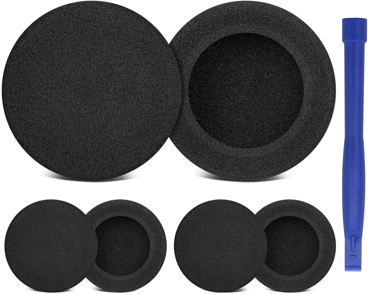 Dailygoods - SOULWIT 6 stuks vervangende oorkussens voor Koss KTXPro1 (KTX PRO1) on-ear hoofdtelefoons, zachte en duurzame earpads cushions van spons met schuim met hoge dichtheid