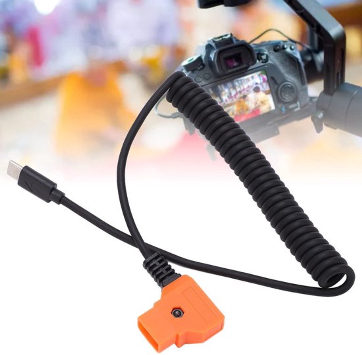 VT Goods - USB C Naar D Tap - Flexibele Kabel - 14,3 x 10,5 cm - Voor