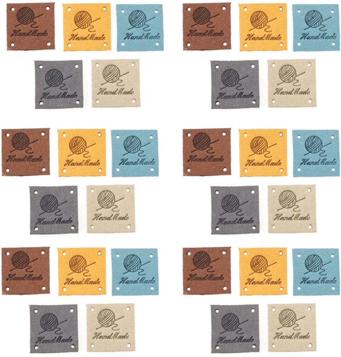 Allecto - Handgemaakte Tags - Lederen Etiketten - Unieke Decoratie